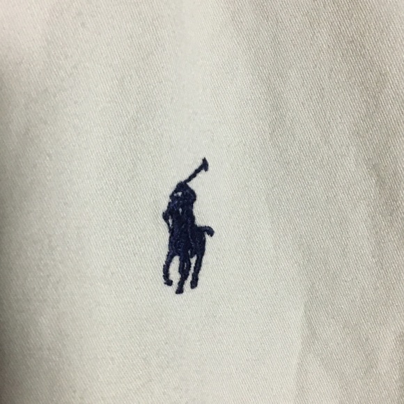 Ralph Lauren tan button down Boys (M) medium. - Picture 4 of 5